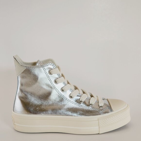 Converse CTAS Lift Hi Metallic Women's Platform Sneakers A09902C NWT - Picture 2 of 6